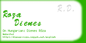roza dienes business card